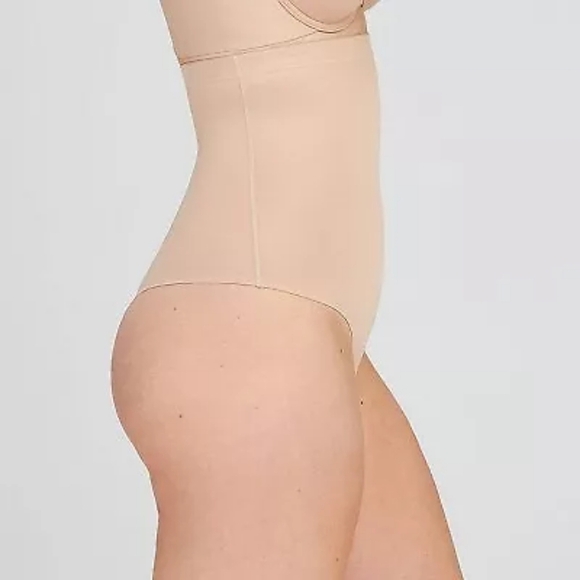 Spanx Women's High-Waist Shaping Thong - Beige - Picture 2 of 7